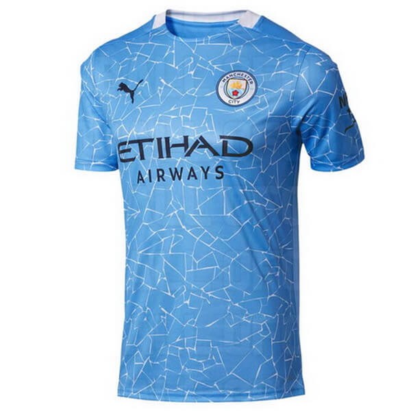 Tailandia Camiseta Manchester City 1ª 2020-2021 Azul